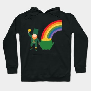 Pot Of Gold At The End Of A Rainbow Hoodie